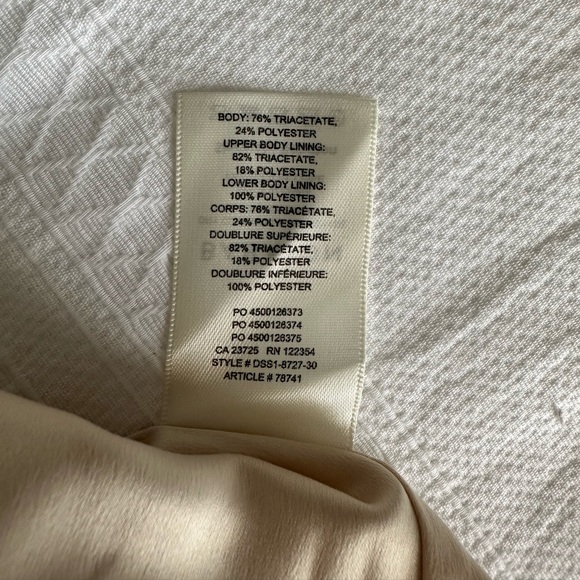 Aritzia Babaton Satin Mini Dress (NEW) - Champagne - Picture 7 of 7